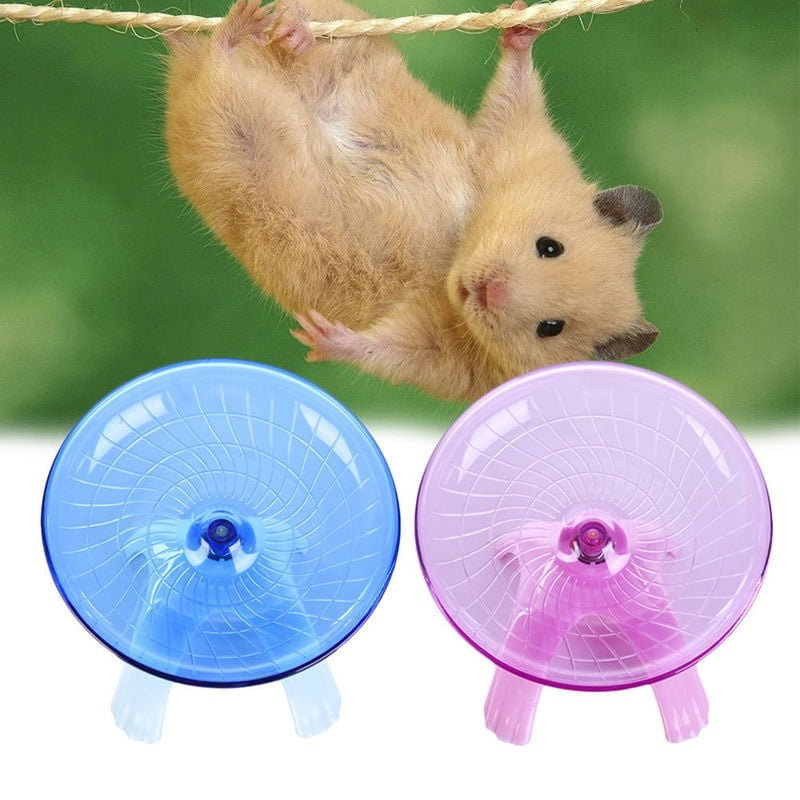 Running Disc Flying Saucer Exercise Wheel Toy for Mice Dwarf Hamster Pet 18cm G* 