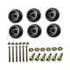 thumbnail image 2 of Kit de ruedas para plataforma de corte, accesorios para cortacésped, piezas de repuesto, kit de tornillería para Kit de 6 piezas, 2 of 9