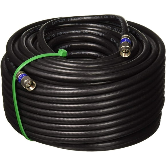 L EF-BT820100ft Weather Seal Quad Shield Outdoor 3GHZ RG-6 Coaxial Cable 75 Ohm (Satellite TV