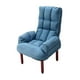 thumbnail image 4 of Silla de sofá Silla decorativa Respaldo ajustable, Silla con respaldo de sofá individual, para habitación de invitados, decoración del hogar, tocador, Azul, 4 of 8