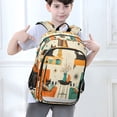thumbnail image 6 of FORMRS Unisex School Backpack 17" Student Travel Bag with Laptop Compartment, Black Cats Reading, 6 of 7