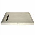 thumbnail image 2 of Tile Redi RT3060L-PVC-OB-2.5 Shower Pan with Left Drain- Single Curb Shower Base, 2" PVC Drain, and Grate Included, 60" Width x 30" Depth, 2 of 4