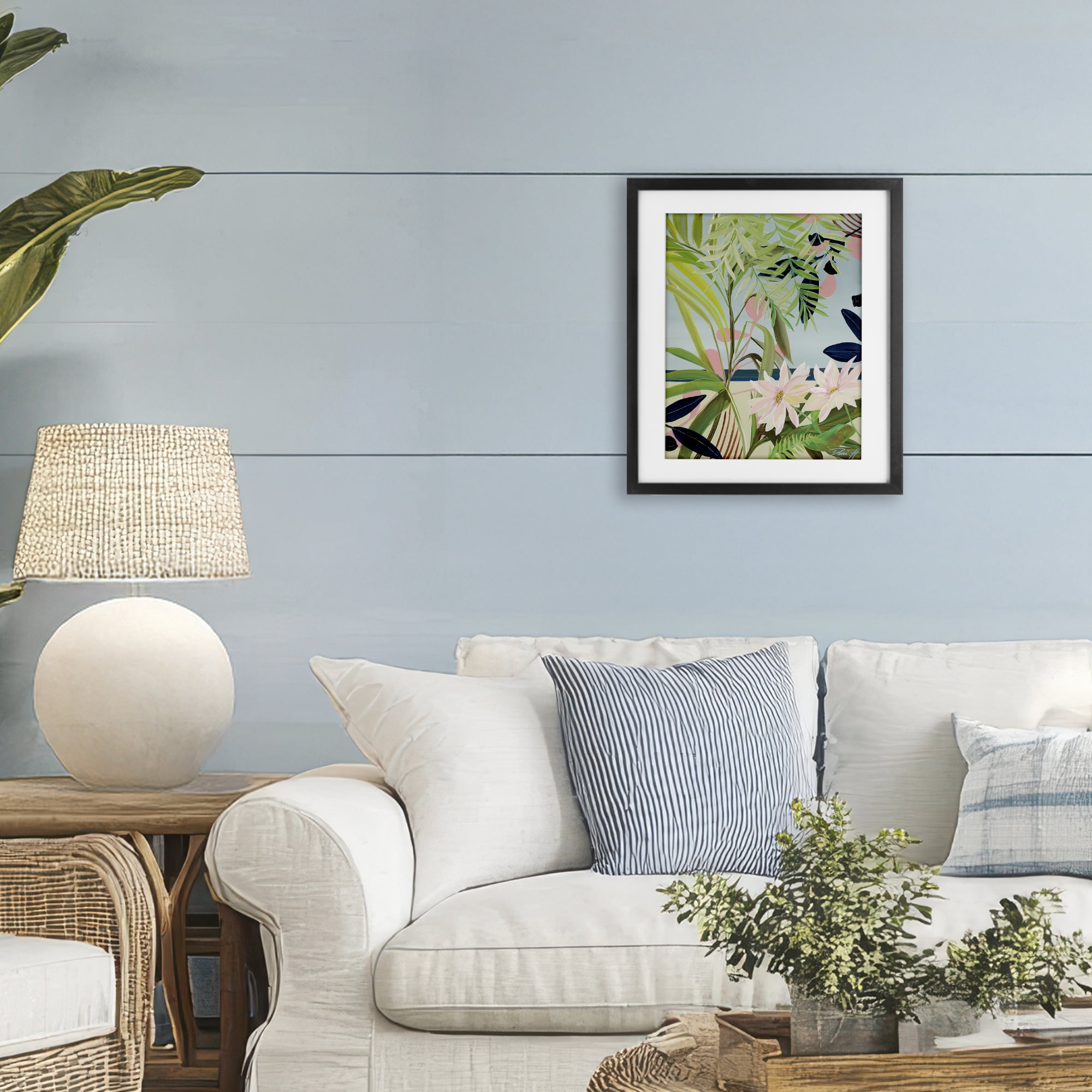 Stupell Industries Discovery of Lush Plants Black Framed Print Under Glass, design by Dani Heyward