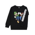 thumbnail image 4 of Nintendo Super Mario Boys Black Sweatshirt, 4 of 7