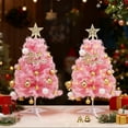 thumbnail image 3 of Mini Christmas Tree 17.8in Tabletop Christmas Tree with Accessories Christmas Party Decoration Artificial Christmas Tree for Christmas Party, 3 of 7