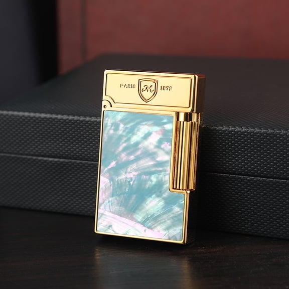 Kerosene lighter, Top Metal Pocket Lighter Daily Use, Sold Without Fuel.,SKU01048-黑色粉贝