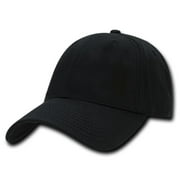 DECKY Cotton Snapback Baseball Low Crown Structured Caps Cap Hat For Men Women Black