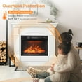 thumbnail image 5 of Matladin 26" Electric Fireplace Inserts, 1400W Recessed Stove Heater with APP & Remote Control, 8H Timer, 6 Flame Colors, 5 Brightness, Indoors, 5 of 7