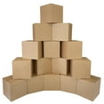thumbnail image 3 of UOFFICE Heavy Duty Corrugated Boxes 12"x12"x12" 15 Count 275lb. Double Wall Boxes, 3 of 10