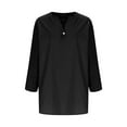 thumbnail image 5 of Where Is Linen Shirts for Women Short Plus Size Sleeve V Neck Tops Oversized Split Summer Fashion Tee Shirts Casual Shirts Loose Fit Casual Blouses Ropa Mujer Returns and Refunds, 5 of 7