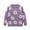 Purple, variant on Girls Floral Print Sweater Long Sleeve Round Neck Knit Top Layering Piece for Toddler Fall Winter Wear 1-9 Years Girls Floral Sweater