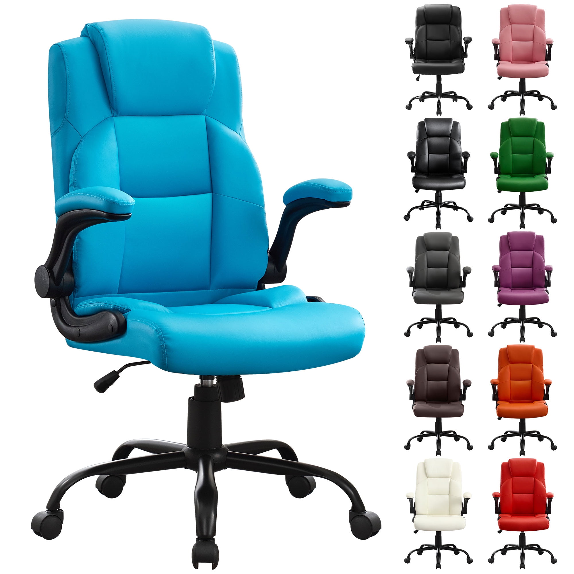 JONPONY Big and Tall Office Chair 400LBS Wide Seat Ergonomic Computer Desk Chair High Back Executive(图4)