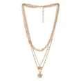 thumbnail image 6 of SOHI Women's Gold Everyday Multi-Layer Necklace, 6 of 6