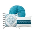 thumbnail image 3 of Mainstays Anthro 10-Piece Teal Solid Bed in a Bag, King, 3 of 6
