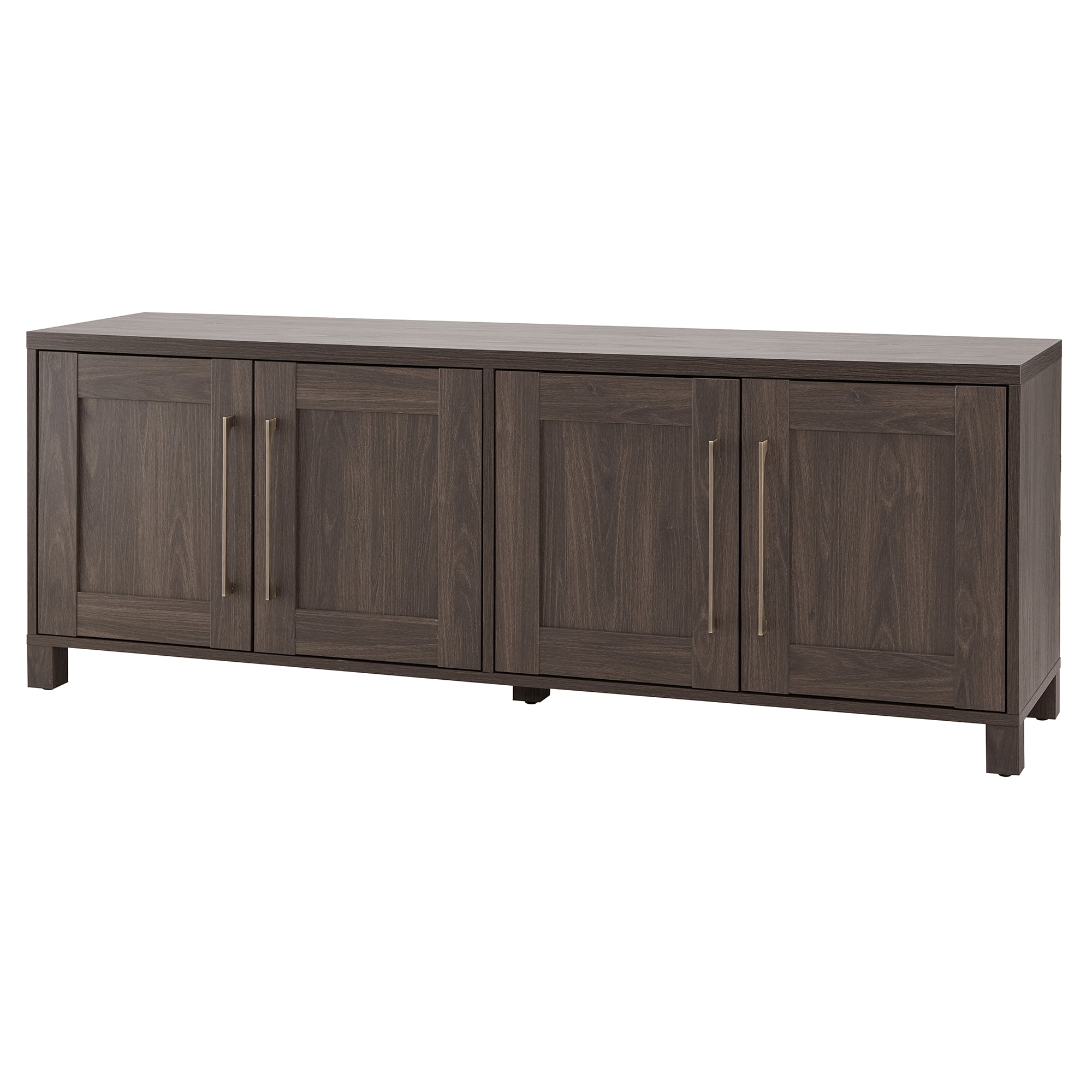 Evelyn&Zoe Chabot Rectangular TV Stand for TV's up to 75", Alder Brown