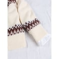 thumbnail image 5 of Fair Isle Sweaters Cardigans for Women Round Neck Fall Sweater Loose Casual Button Down Long Sleeve Open Front Knit Christmas Sweater Alsol Lamesa, 5 of 6