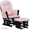 Customize - Storkcraft Glider and Ottoman, Black Finish