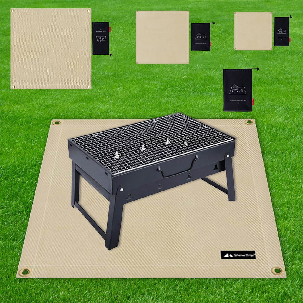 HOTBEST Fire Pit Mat For Deck, Fire Pit Mat, Patio Fire Pit Pad, Fireproof Mat  Deck Protector For Outdoor Wood Burning Fire Pit & Bbq Smoker, Fire-Resistant  Grill Mat For Grass Lawn