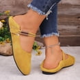 thumbnail image 5 of YOUYEDIAN Womens Mary Jane Shoes Slip on Dressy Flats Shoes for Women 2026 Comfort Non-Slip Flats for Formal School Walking (Yellow), 5 of 8