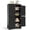 4 Door-Black, variant on Asofer Bathroom Floor Storage Cabinet, Freestanding Cabinet with 4 Doors, Adjustable Shelves, White