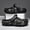 Black, variant on Men’s Wide Width Closed-Toe Gladiator Sandals, Comfortable European Style Summer Shoes for Beach, Casual Walking, Travel, and Everyday Wear