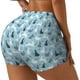 thumbnail image 1 of Fotbe Black White Gray Rabbit Shorts Sin Costuras – Shorts Deportivos de Cintura Alta para Mujer, Elásticos para Gimnasio, Yoga, Running o Ciclismo-X-Large, 1 of 8