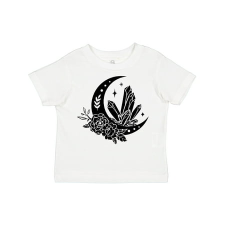 

Inktastic Crystals Moon and Flower Design with Stars Gift Toddler Boy or Toddler Girl T-Shirt