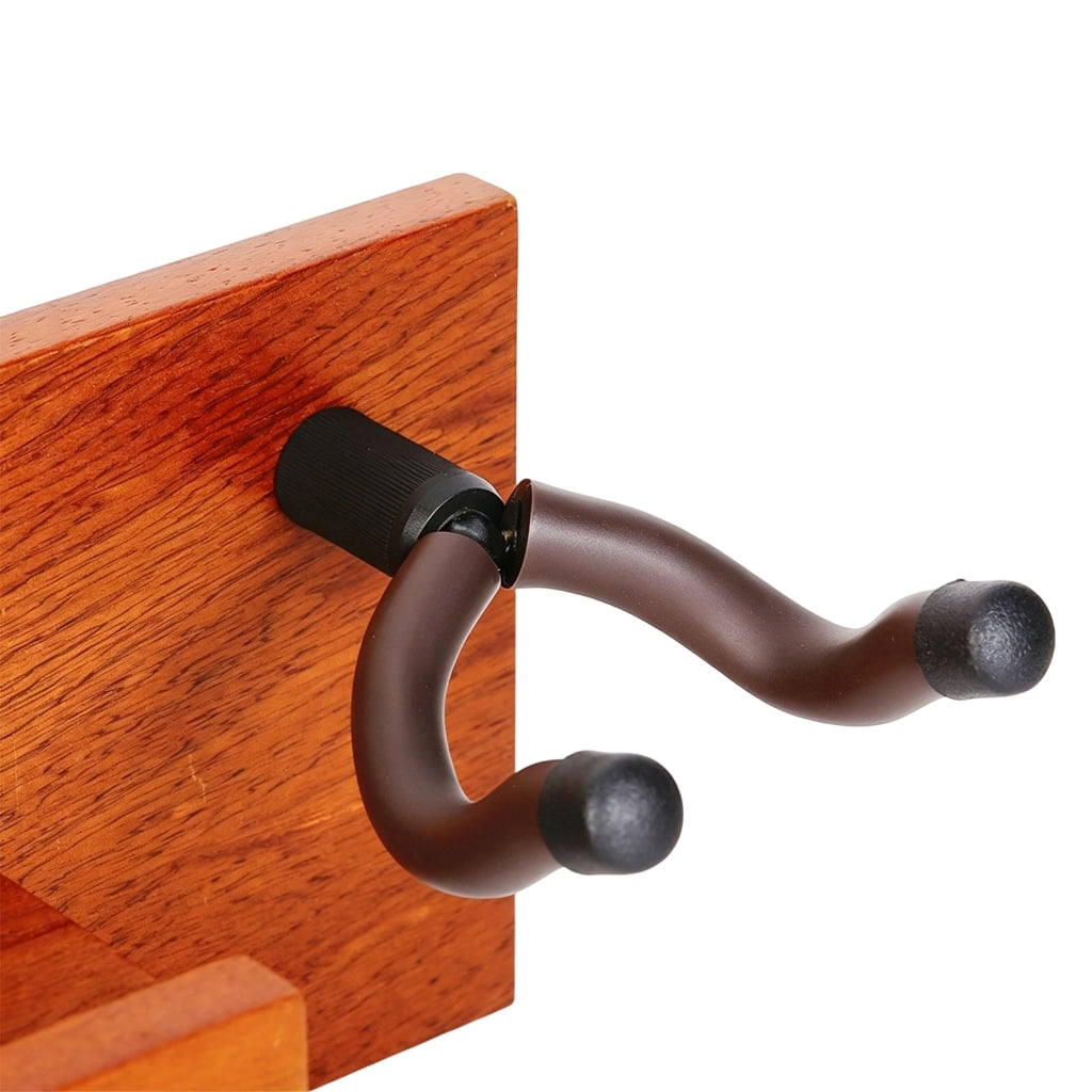 Miiottaa Elegant Wooden Guitar Hook with Shelf Suitable for Compact Instrument Storage