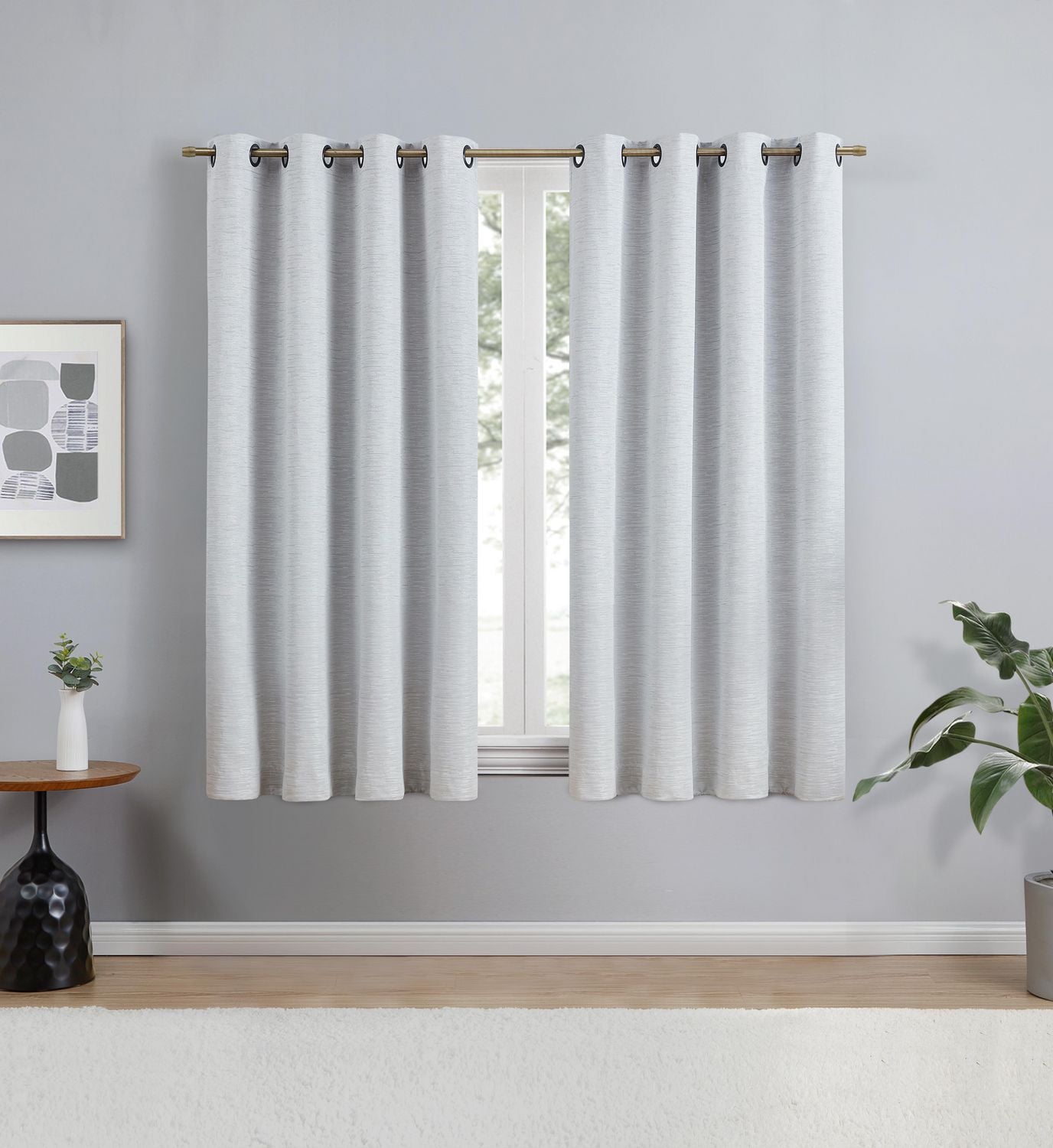 Eclipse Avery 63" Grommet Blackout Window Panel, 1 Panel: 52"x