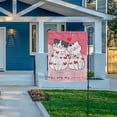 thumbnail image 7 of GZHJMY Garden Flag Double Sided Cat Couple Romantic, Fade Resistant Yard Flag Durable Banner Indoor Outdoor Home Decor 12x18 Inch Yard Flags, 7 of 7