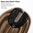thumbnail image 5 of Benehair 100% Human Hair Extensions Clip In Topper Toupee Hairpiece Silk Base for Women Remy Hair 6"-14" Highlight Blonde US, 5 of 12
