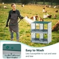 thumbnail image 4 of Leumius Nesting Boxes for Chickens,4-Hole Chicken Nesting Boxes Wall Mount,Large Vented Holes Chicken Coop Box for Outdoor Chicken Coop Farm Yard,Green, 4 of 7
