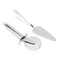 thumbnail image 3 of Ymiko 2pcs Kitchen Stainless Steel Pizza Knife Spatula Set Baking Pastry Cutting To XX, 3 of 8