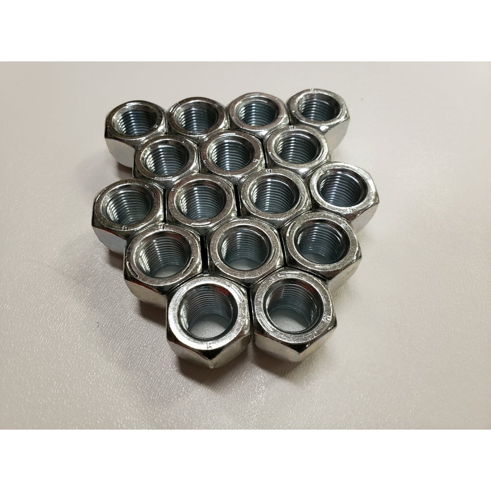 Sixteen (16) Pack Open Zinc Steel 9/1618 Lug Nuts For Trailer Wheel