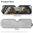 thumbnail image 7 of XYZCANDO Groundhog Windshield Sun Shade Compatible with Jeep Wrangler JK JL Sunshade Sun Visor for UV Rays & Heat Protection Keep Your Vehicle Cool 51.57 in *16.14 in, 7 of 7