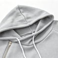 thumbnail image 5 of Busydd Womens Fall Dresses with Front Pocket Fashion Solid Color Hoodie Dress Casual Comfy Drawstring Long Sleeve Dress 2XL, 5 of 6