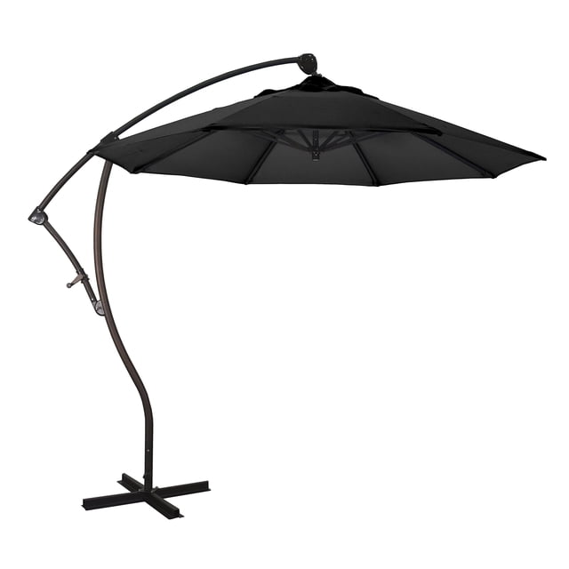 California Umbrella Parasol Déporté de 9 Pieds Noir