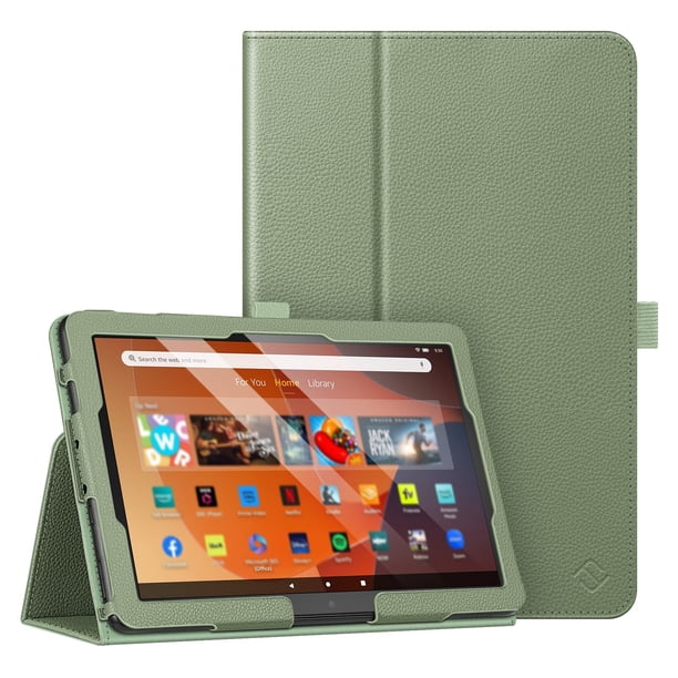 Funda tipo folio FINTIE para tablet Amazon Fire HD 10/10 Plus, color verde