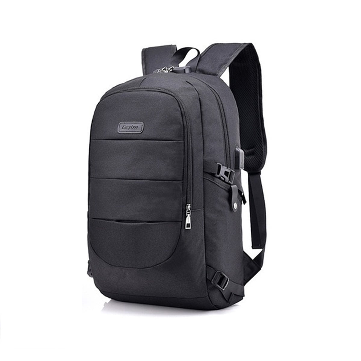 DQZ end Mens Business Travel Backpack,Water Resistant Anti-Theft Laptop Rucksack with USB Charging Port Men College Backpack Travel 