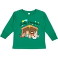 thumbnail image 3 of Inktastic Merry Christmas Cute Nativity Scene Boys or Girls Long Sleeve Toddler T-Shirt, 3 of 5
