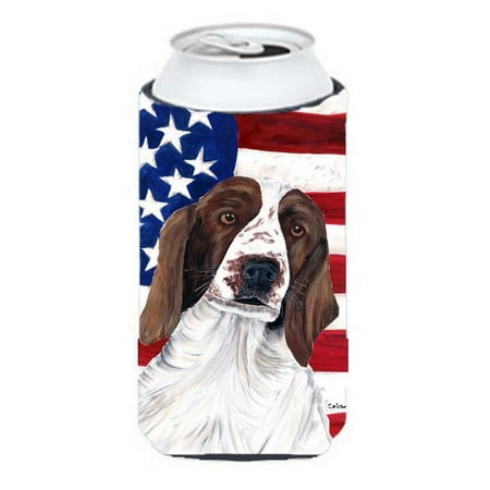 

Usa American Flag With Welsh Springer Spaniel Tall Boy bottle sleeve Hugger - 22 To 24 oz.
