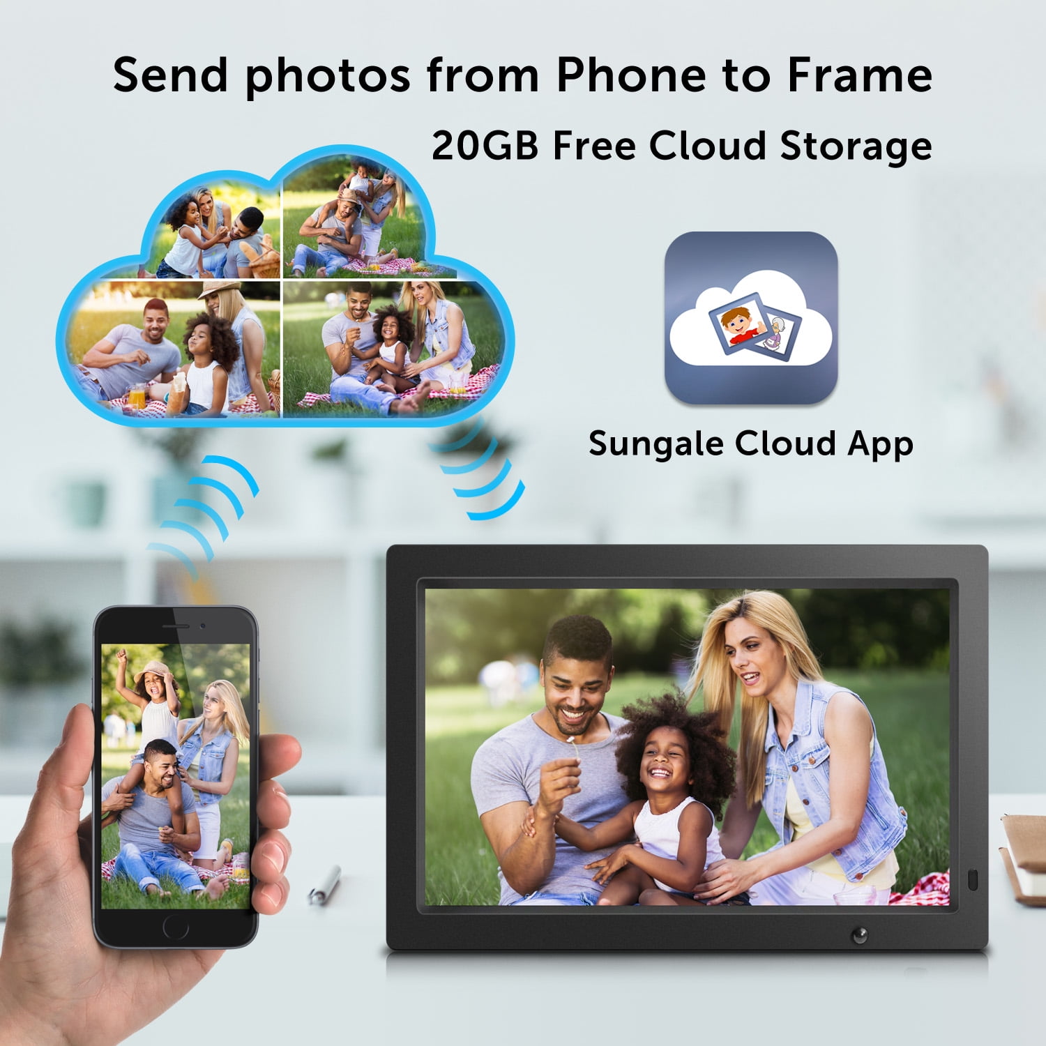 19 True Cloud Frame with Editable Cloud Albums, 20GB Free Cloud Storage, C Sungale True Cloud Frame Editable Cloud User Guide