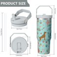 thumbnail image 5 of 1pc veterinary 30oz Tumbler with Straw & Handle - Insulated Stainless Steel Cup | Holiday Gift for Man Women (Christmas, Valentine's, Birthday), 5 of 7