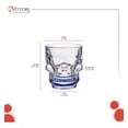thumbnail image 3 of Juego de 6 Vasos Tequileros Shot Caballitos de Calavera Colores 1.5oz, 3 of 5