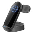thumbnail image 3 of 3-in-1 Wireless Charging Stand - 4.17"x3.07" Foldable 15W Fast Charger for Phone Watch Earbuds, Desk Organizer with Type-C Cable, 3 of 6