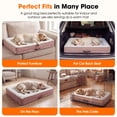 thumbnail image 4 of Extra Large Orthopedic Dog Bed Waterproof Pet Sofa Bed Four-Sided Bolster Cushion with Removable Washable Cover for Big Dogs Pink, 4 of 10