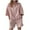 Pink, variant on Women 2 Piece Set Summer Outfits Half Zip Short Sleeve Sweatshirt Loose Wide Leg Shorts Tracksuit Workout Jogger Sets