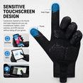 thumbnail image 4 of Savior Heat Full Finger Workout Gloves Anti-slip Breathable Bike Gloves Touch Screen for Casual Fitness Outdoor Driving MTB Cycling Gloves，Unisex, 4 of 9