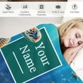thumbnail image 3 of Wuche  with Text,Personalized Underwater World Sea Turtle Super Soft  Throw Blanket for Couch Sofa Bed, 3 of 6