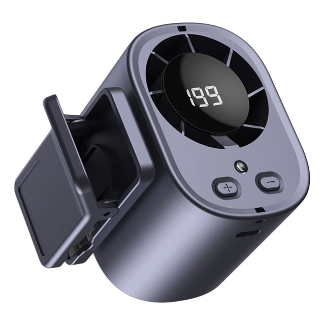 Clip On Conditioner Fan With LED Display, 360° Rotation, 199 Speeds & Semi Technology, USB Rechargeable Personal Fan, Hands Free Clip On FanforCars Work Camping, Portable Clip on Fan with Display